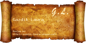 Gazdik Laura névjegykártya